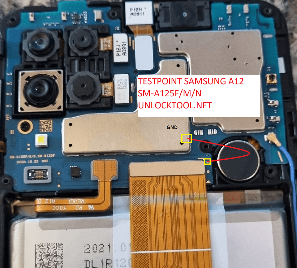 Samsung Galaxy A12 Nacho Test Point / EDL Point